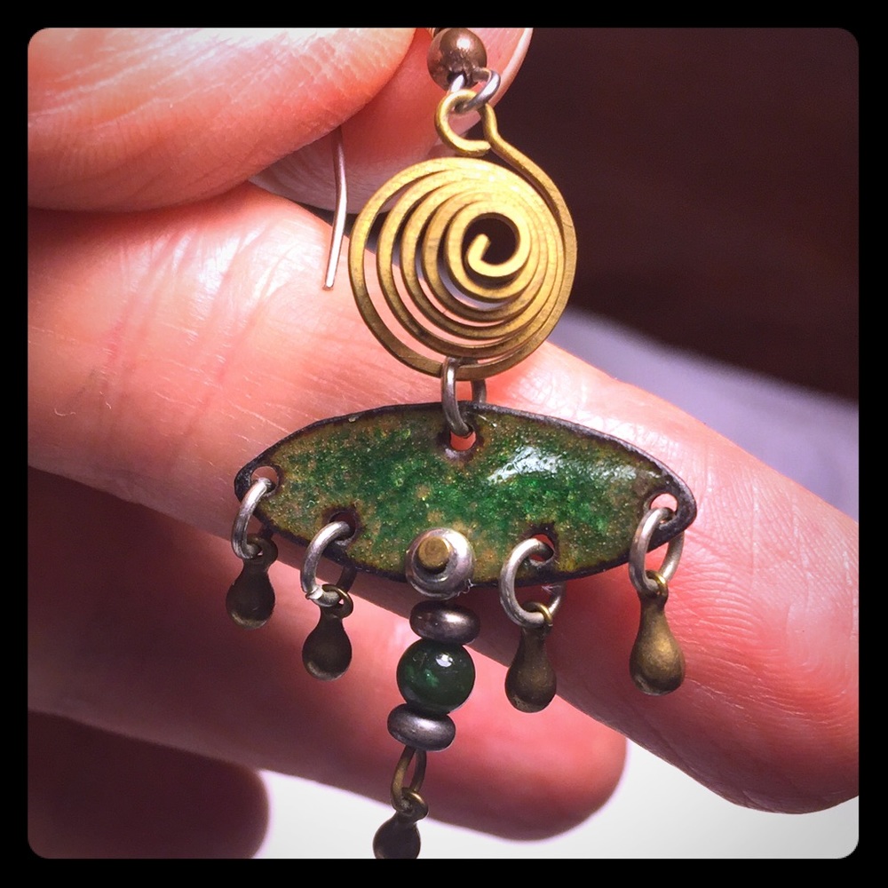 Artisan, hand-crafted earrings